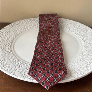Hastings Bay Elegant Red Paisley Men's Tie